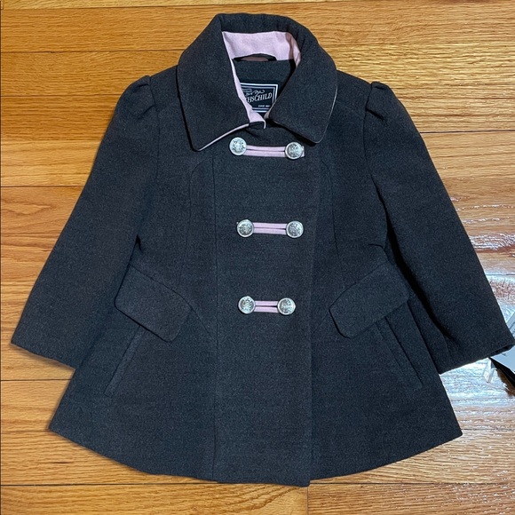 Rothschild Other - NWT Rothschild Bandmaster Coat with Beret Charcoal Kids Size 2T